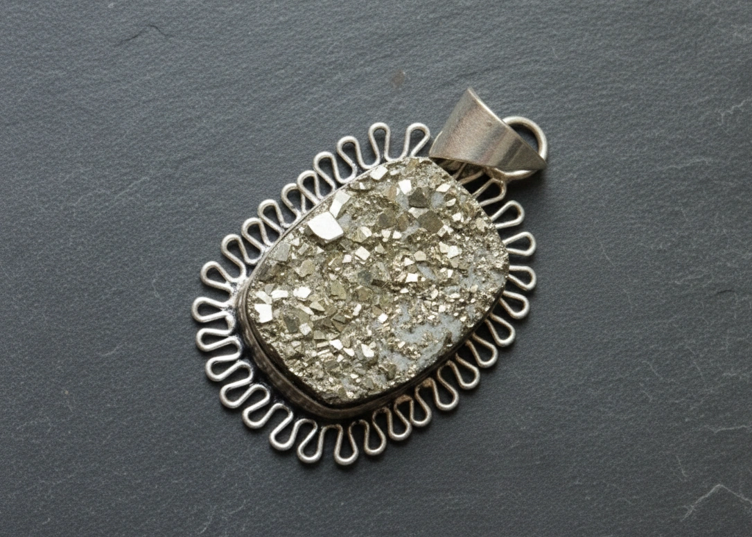 Pyrite Natural Stone Pendant